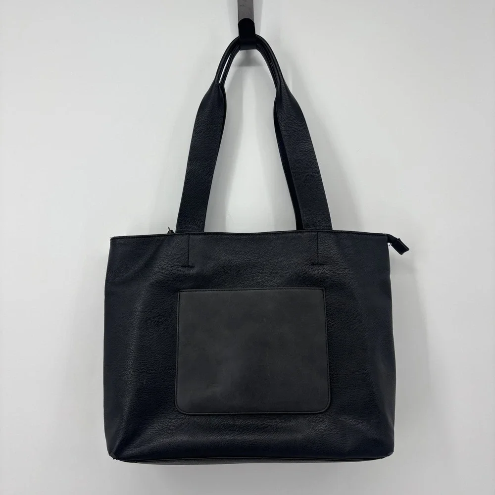 UNIVERSAL THREAD Womens Shoulder BAG Book Laptop Work Faux Leather‎ Suede DEFECT